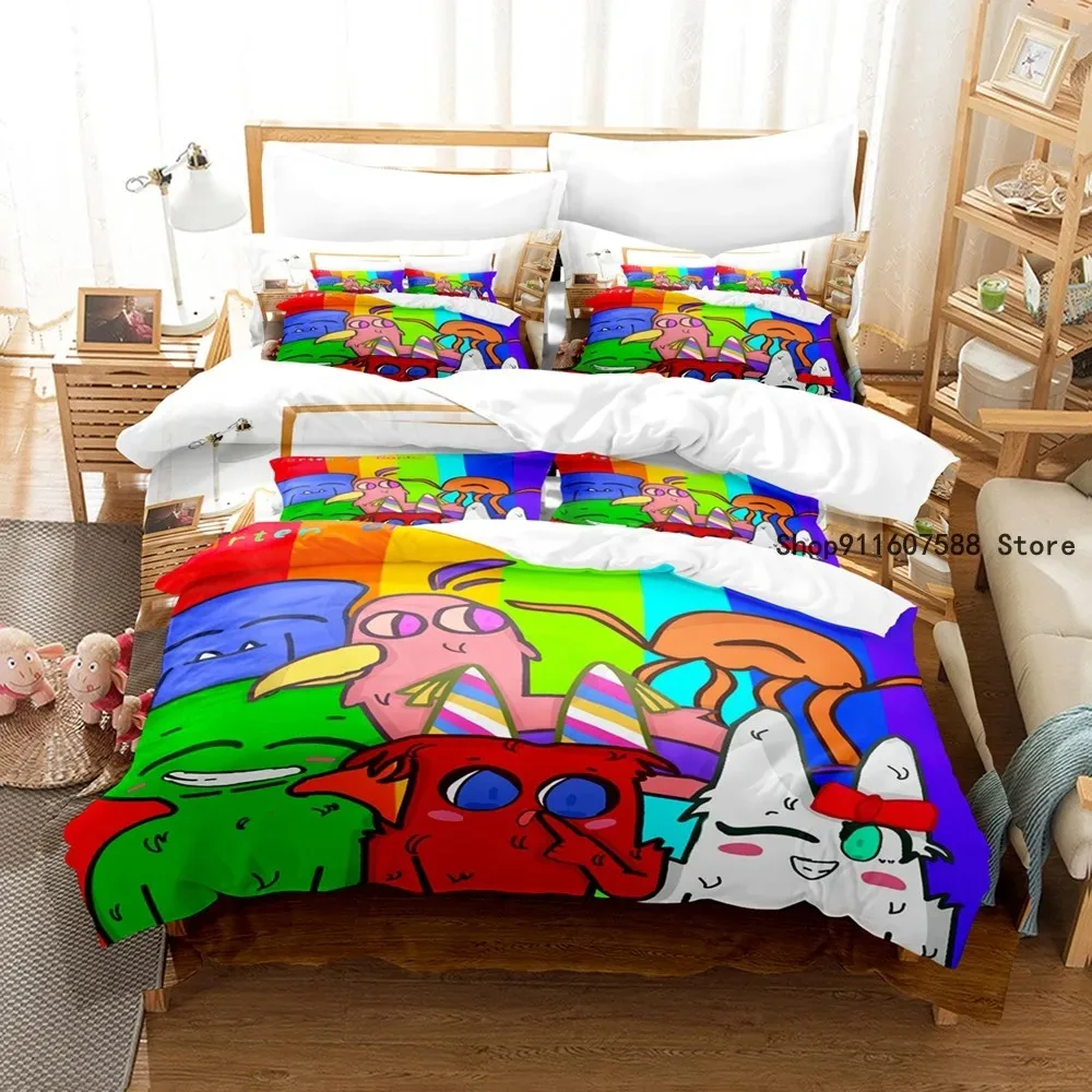 Garten Of Banban Bedding Set Cartoon Bed Linen Gift For Boys Kids Girls Home Decor Single Twin Full Size Cute Duvet Cover Sets
Garten Of Banban Bedding Set Cartoon Bed Linen Gift For Boys Kids Girls Home Decor Single Twin Full Size Cute Duvet Cover Sets