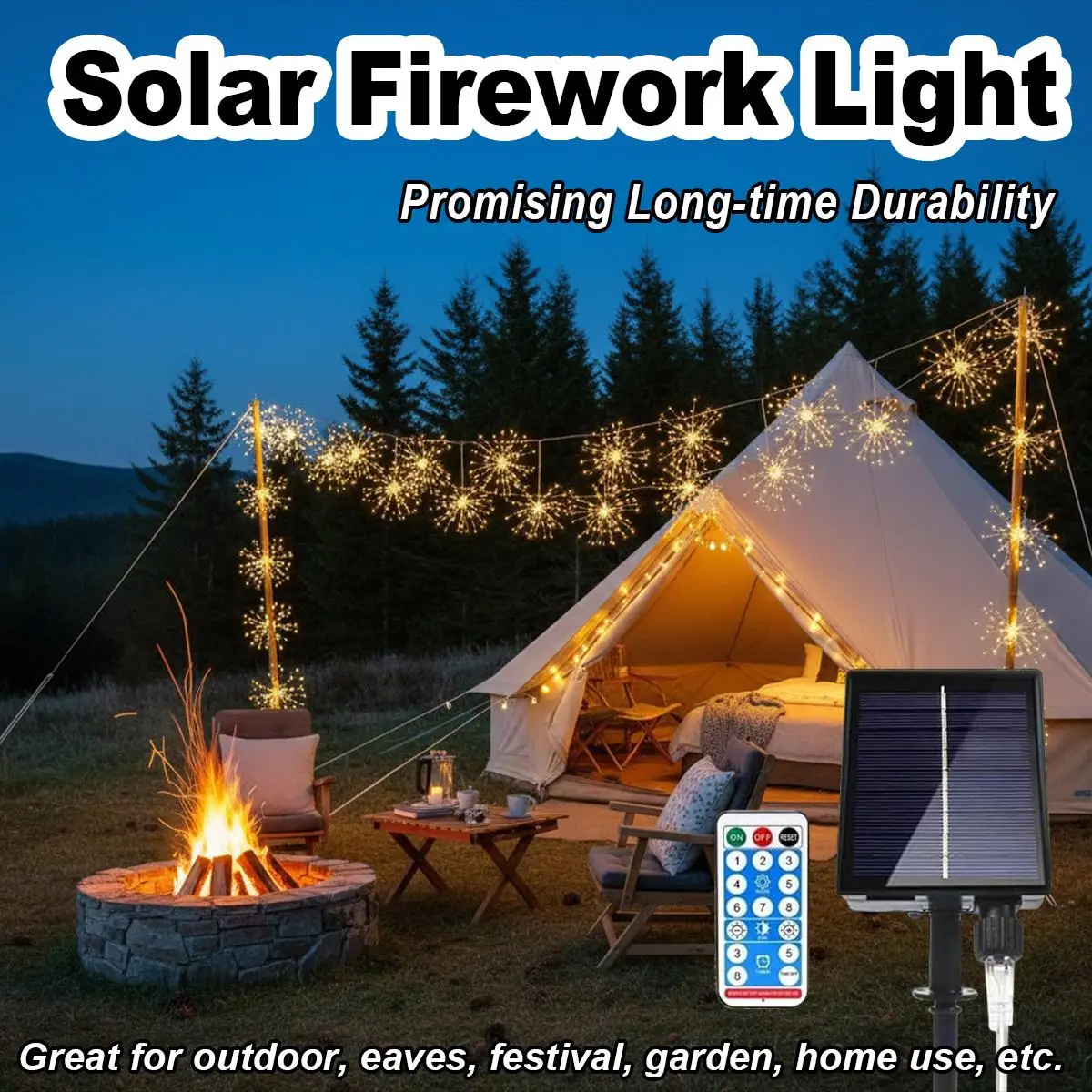 Solar Firework Light LED Waterproof Copper Wire Warm White String Lamp Outdoor Garden Yard Decorative Christmas Art Room Gift
Solar Firework Light LED Waterproof Copper Wire Warm White String Lamp Outdoor Garden Yard Decorative Christmas Art Room Gift