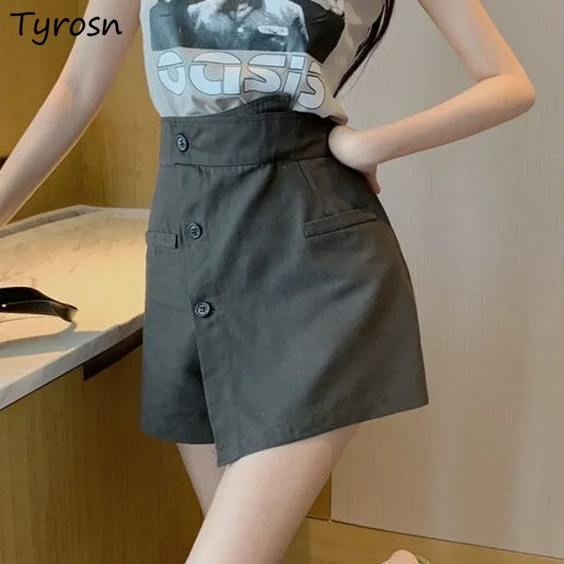 Asymmetrical Shorts Women Simple Design Stylish All-match Ladies Leisure Empire Personality Creativity Pure Summer Korean Style
Asymmetrical Shorts Women Simple Design Stylish All-match Ladies Leisure Empire Personality Creativity Pure Summer Korean Style