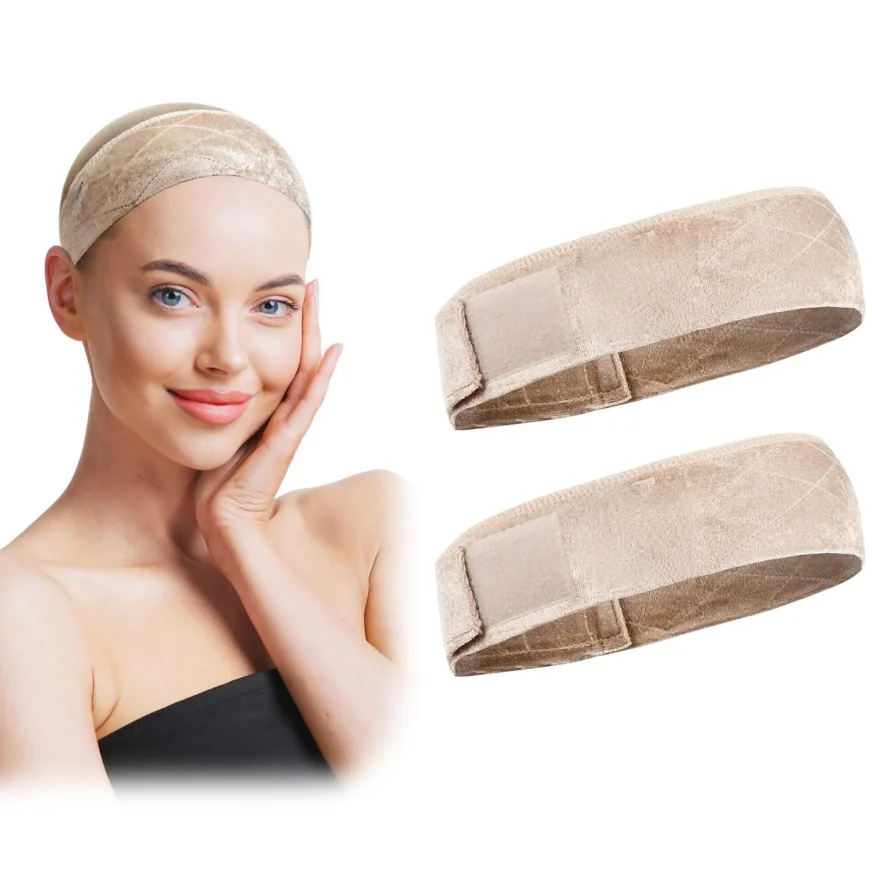 Wide Wig Grip Band for Lace Front Wigs, Velvet Wig Grip Band with Adjustable Hook & Loop Fastener, Nude, 1 Pieces
Wide Wig Grip Band for Lace Front Wigs, Velvet Wig Grip Band with Adjustable Hook & Loop Fastener, Nude, 1 Pieces