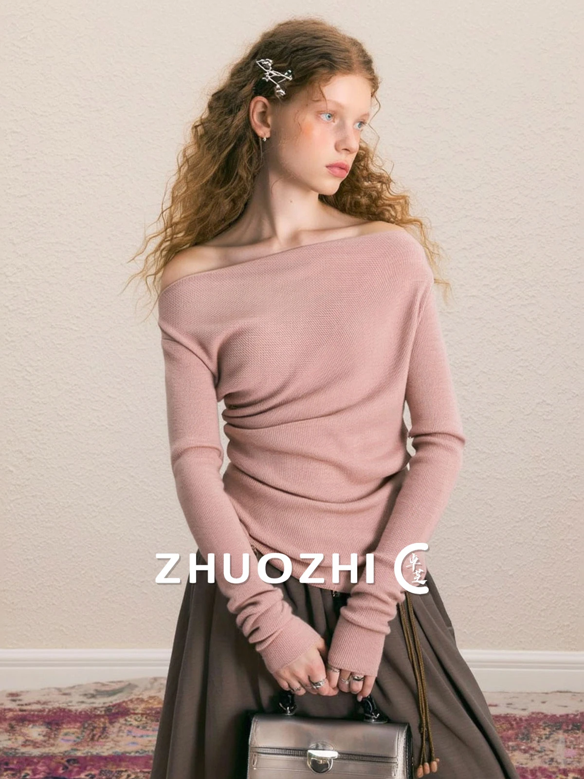 ZhuoZhi Asymmetrical One-oulder Long Sve Knitted Sweater Women's Slimming Gentle Top Casual Sle Spring New Arrival
ZhuoZhi Asymmetrical One-oulder Long Sve Knitted Sweater Women's Slimming Gentle Top Casual Sle Spring New Arrival