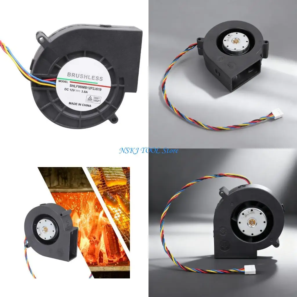 L8RC High Airflows 12V Brushless Centrifugal Fan 7000RPM 4 Pin PWM Control Blower Fan 97x33mm Cooling System
L8RC High Airflows 12V Brushless Centrifugal Fan 7000RPM 4 Pin PWM Control Blower Fan 97x33mm Cooling System