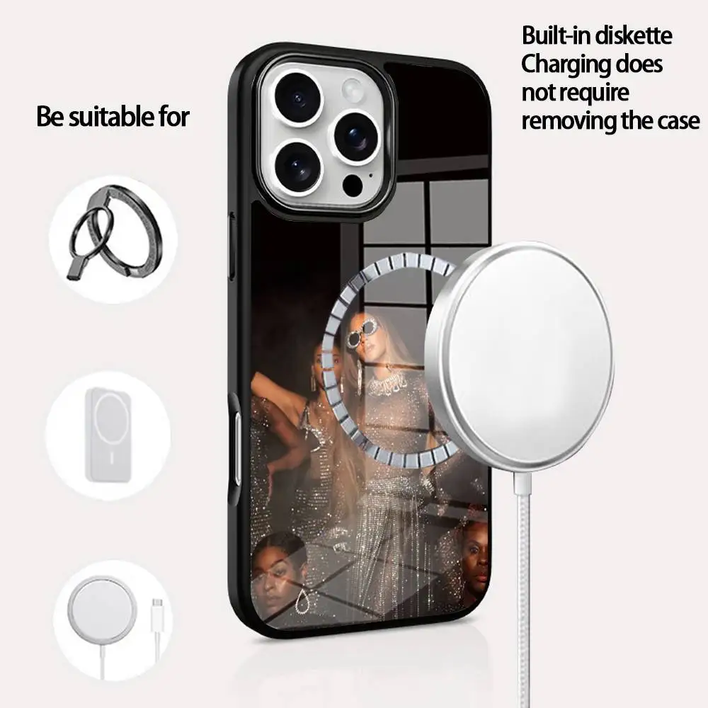 Beyoncé Giselle Knowles Phone Case For IPhone 16 15 14 13 12 11 Pro Max Plus Mini Magsafe Mirror Wireless Magnetic Cover
Beyoncé Giselle Knowles Phone Case For IPhone 16 15 14 13 12 11 Pro Max Plus Mini Magsafe Mirror Wireless Magnetic Cover
