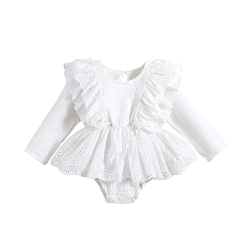 Baby Girl Romper Dress Ruffle Patchwork Long Sleeve Crewneck Solid Color Bodysuit Newborn Clothes
Baby Girl Romper Dress Ruffle Patchwork Long Sleeve Crewneck Solid Color Bodysuit Newborn Clothes