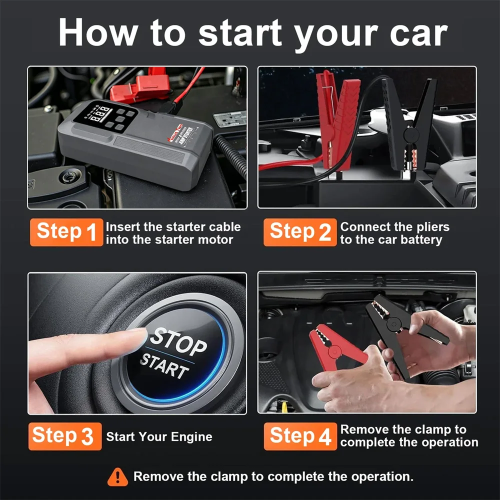 Petrol Diesel Car Emergency Battery Booster Air Compressor - Portable Car Jump Starter for Vehicle Engines
Petrol Diesel Car Emergency Battery Booster Air Compressor - Portable Car Jump Starter for Vehicle Engines