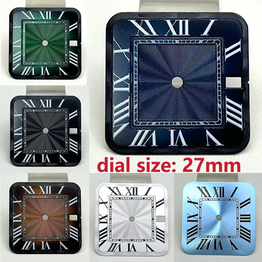 New high-quality 27mm square Roman dial watch, equipped with NH35/NH36/NH34 movement watch accessories and maintenance tools
New high-quality 27mm square Roman dial watch, equipped with NH35/NH36/NH34 movement watch accessories and maintenance tools
