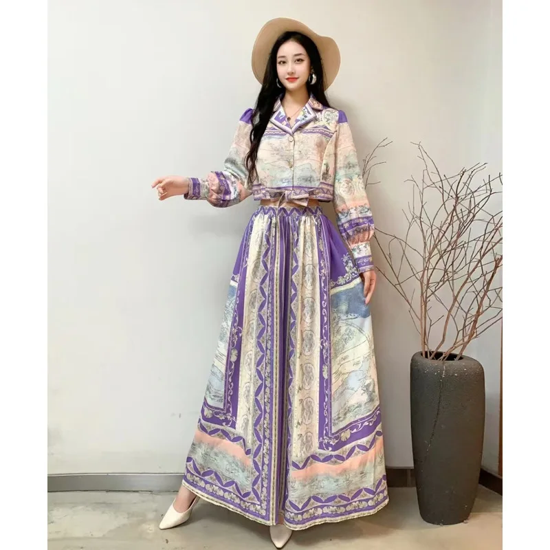 Palace Style Light Luxury High-End Sailing Series Linglong Linen Palace Long Sleeved Top+A-Line Half Fashionable Suit Skirt
Palace Style Light Luxury High-End Sailing Series Linglong Linen Palace Long Sleeved Top+A-Line Half Fashionable Suit Skirt