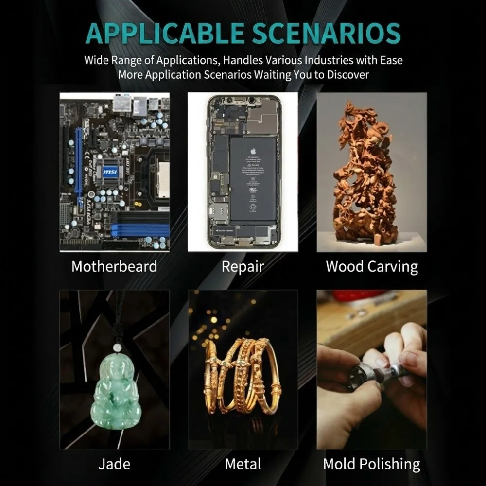 New Variable Speed Electric Grinding Pen Rechargeable Multi-Function Carving Pen Portable Cordless Engraver Pen Jade Carving
New Variable Speed Electric Grinding Pen Rechargeable Multi-Function Carving Pen Portable Cordless Engraver Pen Jade Carving