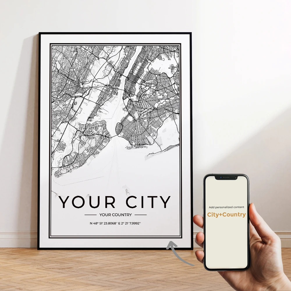 Modern Personalization Custom Any City Map World Travel Wall Art Aluminum Alloy Frame Print Picture Living Room Home Decor Gift
Modern Personalization Custom Any City Map World Travel Wall Art Aluminum Alloy Frame Print Picture Living Room Home Decor Gift