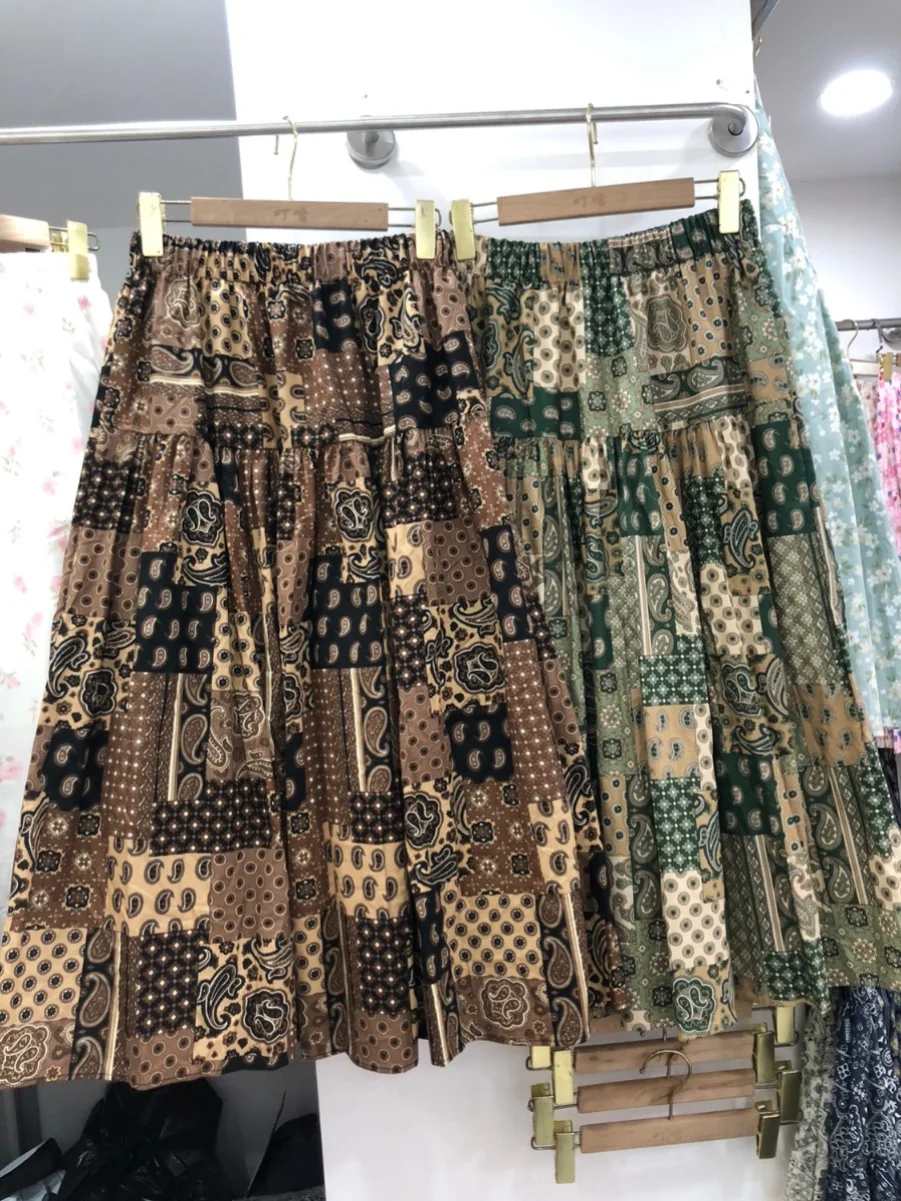 Vaion Floral Print Cotton f Skirt Women's Spring Summer High Waist A-Line Midi Skirt Slimming Fluffy Umbrella Skirt
Vaion Floral Print Cotton f Skirt Women's Spring Summer High Waist A-Line Midi Skirt Slimming Fluffy Umbrella Skirt