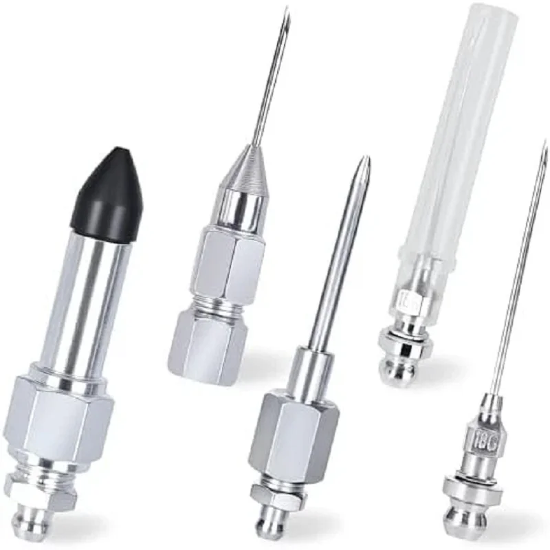 HOMEFISH 5Pcs Grease Gun Needle Accessory Set Rubber Coupler Adapter Injector Nozzles For Narrow Tight Spaces
HOMEFISH 5Pcs Grease Gun Needle Accessory Set Rubber Coupler Adapter Injector Nozzles For Narrow Tight Spaces
