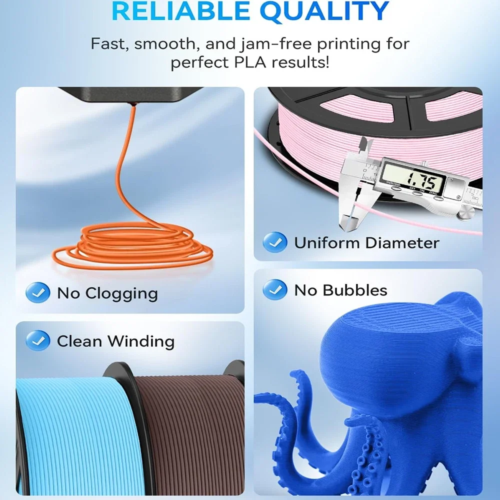 JAYO 3D HS PLA matte(=PLA Classic)/HS Matte PETG/PLA Matte 5Rolls Printer Filament 1.75mm Neatly Wound & Non-toxic PLA for 3D
JAYO 3D HS PLA matte(=PLA Classic)/HS Matte PETG/PLA Matte 5Rolls Printer Filament 1.75mm Neatly Wound & Non-toxic PLA for 3D