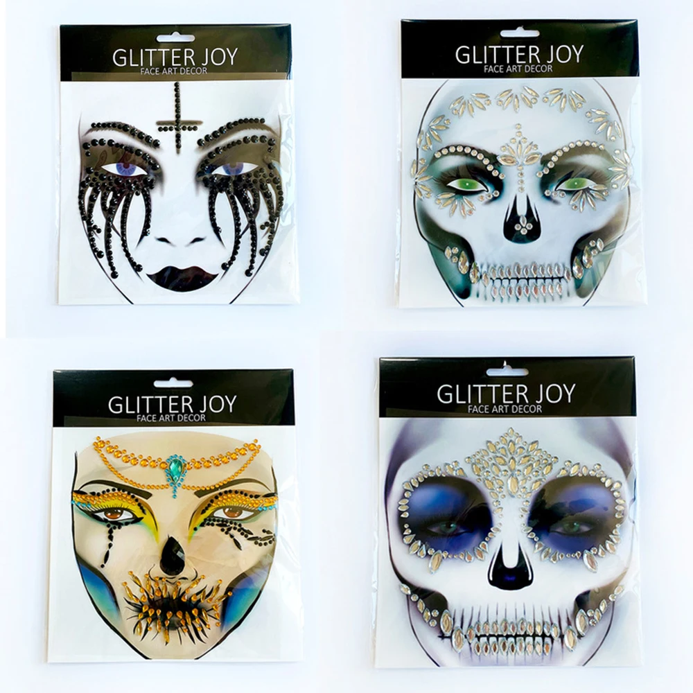 2025 New 1Pc Halloween Dressing Party Face Gem Sticker Skull Makeup Inspired Party Body Paint Decor For Carnival Holiday Gift
2025 New 1Pc Halloween Dressing Party Face Gem Sticker Skull Makeup Inspired Party Body Paint Decor For Carnival Holiday Gift