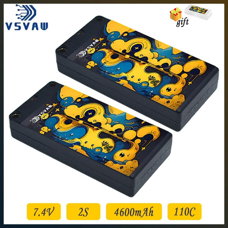 VSVAW 2S Lipo аккумулятор 7,4 В 4600 мАч 110C с разъемом EC3/T/XT60 для радиоуправляемого багги-трегги, автомобиля, грузовика, танка, гоночного Hobb
VSVAW 2S Lipo аккумулятор 7,4 В 4600 мАч 110C с разъемом EC3/T/XT60 для радиоуправляемого багги-трегги, автомобиля, грузовика, танка, гоночного Hobb