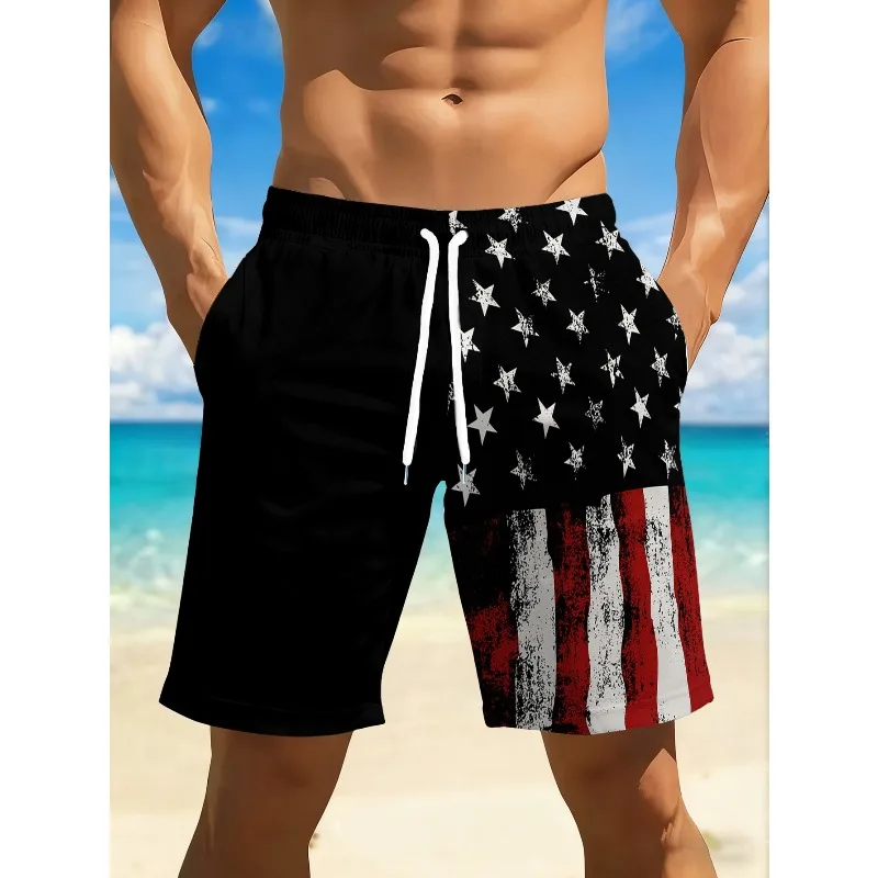 Shorts Men's Summer Sports Casual Pants Men's Creative American Flag 3D Printed Beach Pants Thin Pants
Shorts Men's Summer Sports Casual Pants Men's Creative American Flag 3D Printed Beach Pants Thin Pants