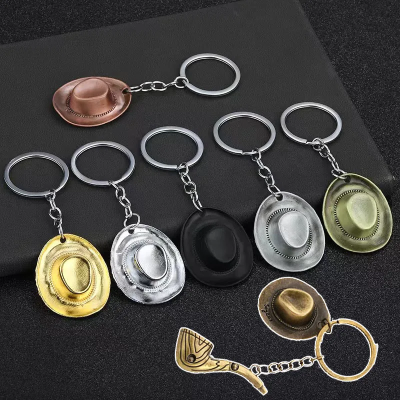 100pcs/Lot Metal 3D West Cowboy Hat Keychain Retro Tobacco Pipe Keyring Gift For Man For Lover Decoration Key Chains Pendant
100pcs/Lot Metal 3D West Cowboy Hat Keychain Retro Tobacco Pipe Keyring Gift For Man For Lover Decoration Key Chains Pendant