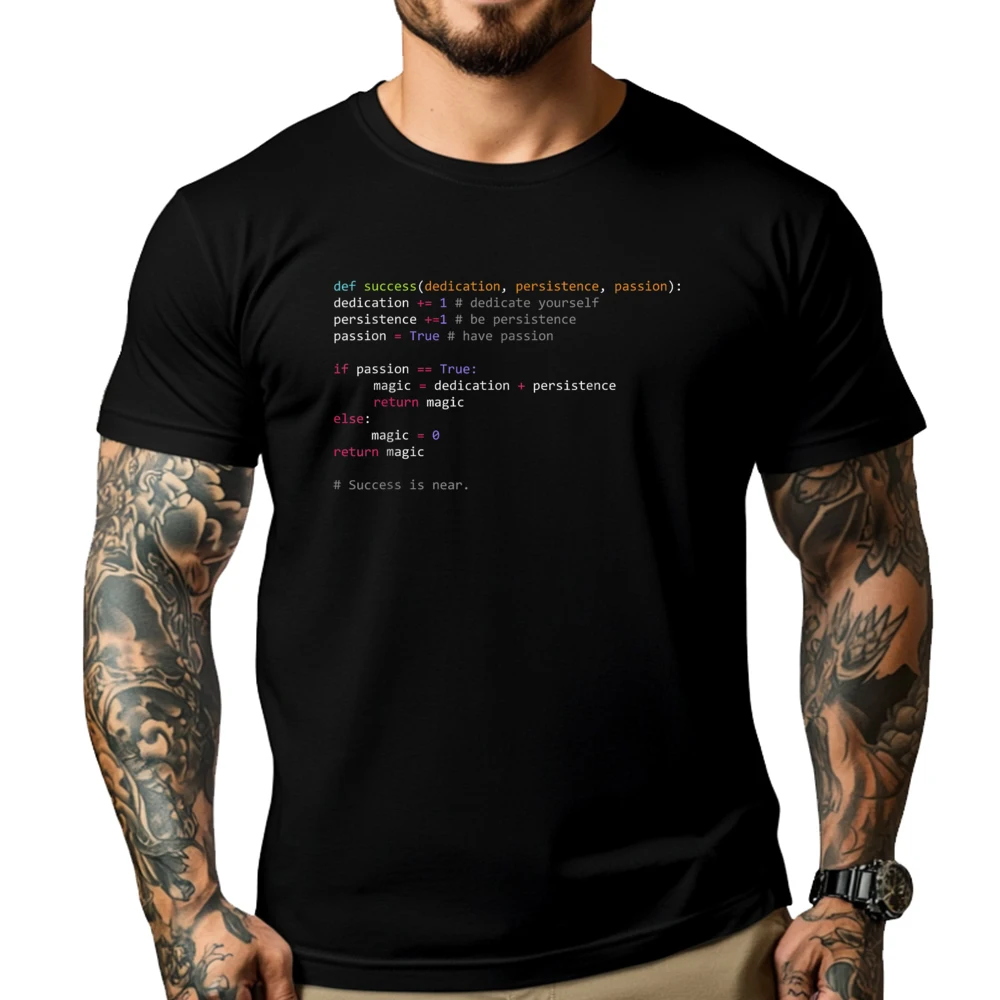 Python Code Programming Syntax Computer Geek Black Graphic Tees Unisex Luxury Designer Plus Size Printing
Python Code Programming Syntax Computer Geek Black Graphic Tees Unisex Luxury Designer Plus Size Printing