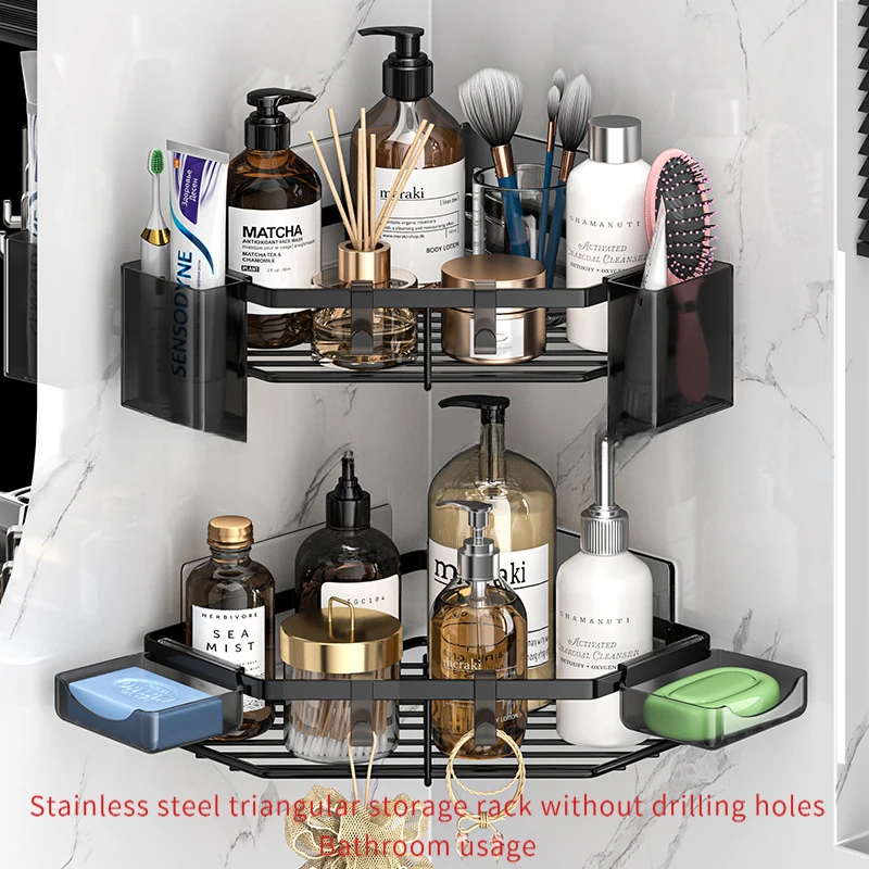 New Stainless Steel Triangle Storage Rack Bathroom Non Perforated Storage Rack Toilet Wall Mounted Supplies Sorting Rack
New Stainless Steel Triangle Storage Rack Bathroom Non Perforated Storage Rack Toilet Wall Mounted Supplies Sorting Rack