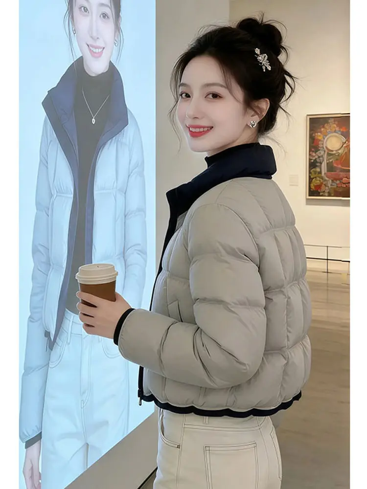 Модная женская утепленная хлопковая куртка с воротником-стойкой и цветными вставками, маленький размер
Модная женская утепленная хлопковая куртка с воротником-стойкой и цветными вставками, маленький размер