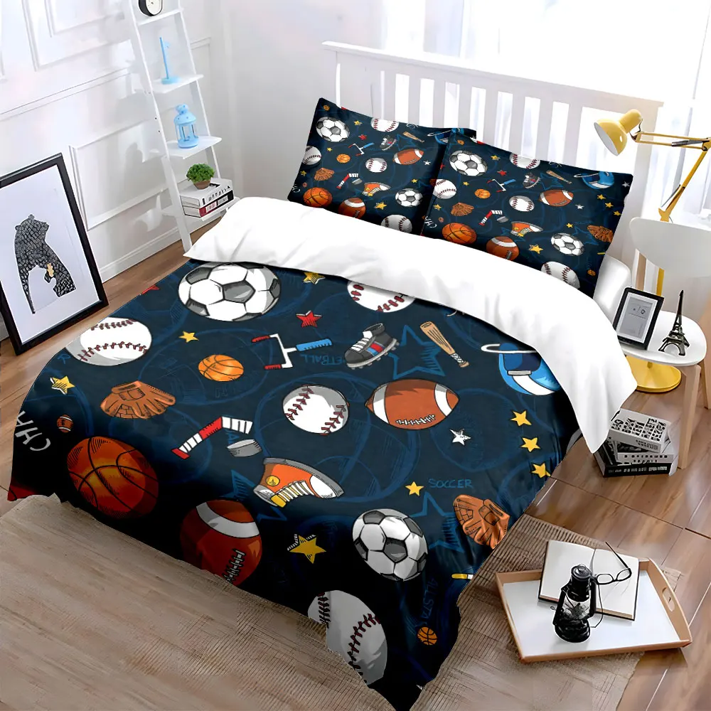 Sports-Themed Accessories for Kids kid's and adults' bedroom decor, Exquisite three-piece bedding set gift
Sports-Themed Accessories for Kids kid's and adults' bedroom decor, Exquisite three-piece bedding set gift