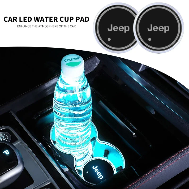 car luminous water coaster car colorful atmosphere light non-slip mat for Jeep Cherokee Patriot Liberty Wrangler JK JL Commander
car luminous water coaster car colorful atmosphere light non-slip mat for Jeep Cherokee Patriot Liberty Wrangler JK JL Commander
