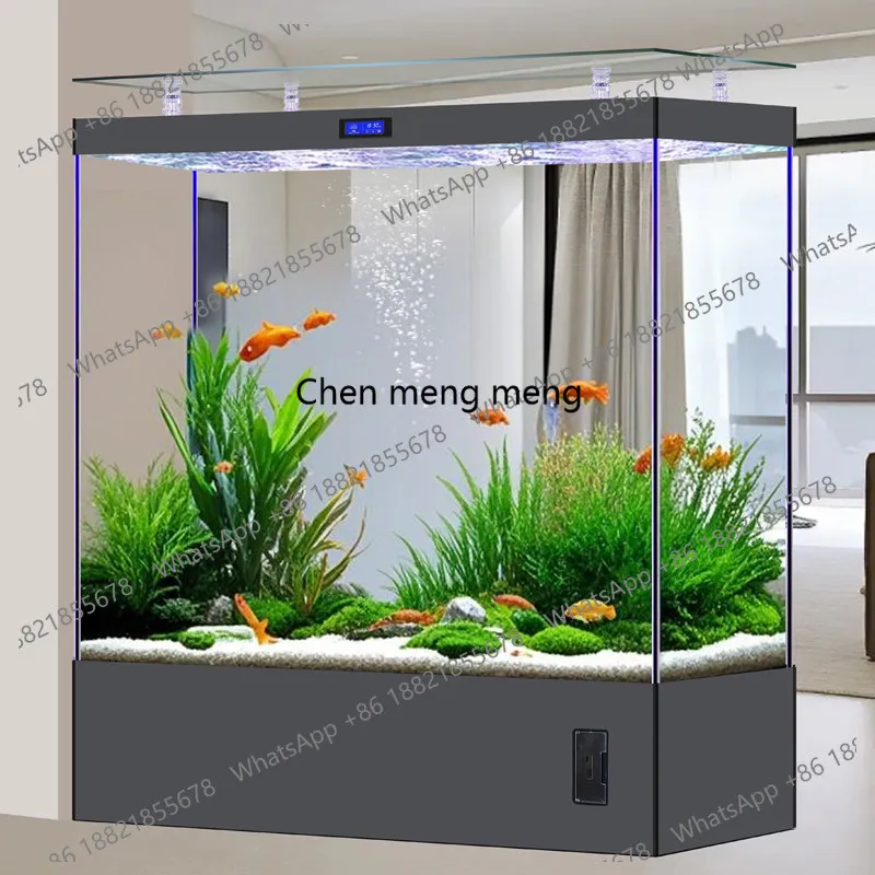 New screen fish tank large living room for home use, fish tank ultra-white glass filter water-free aquarium
New screen fish tank large living room for home use, fish tank ultra-white glass filter water-free aquarium