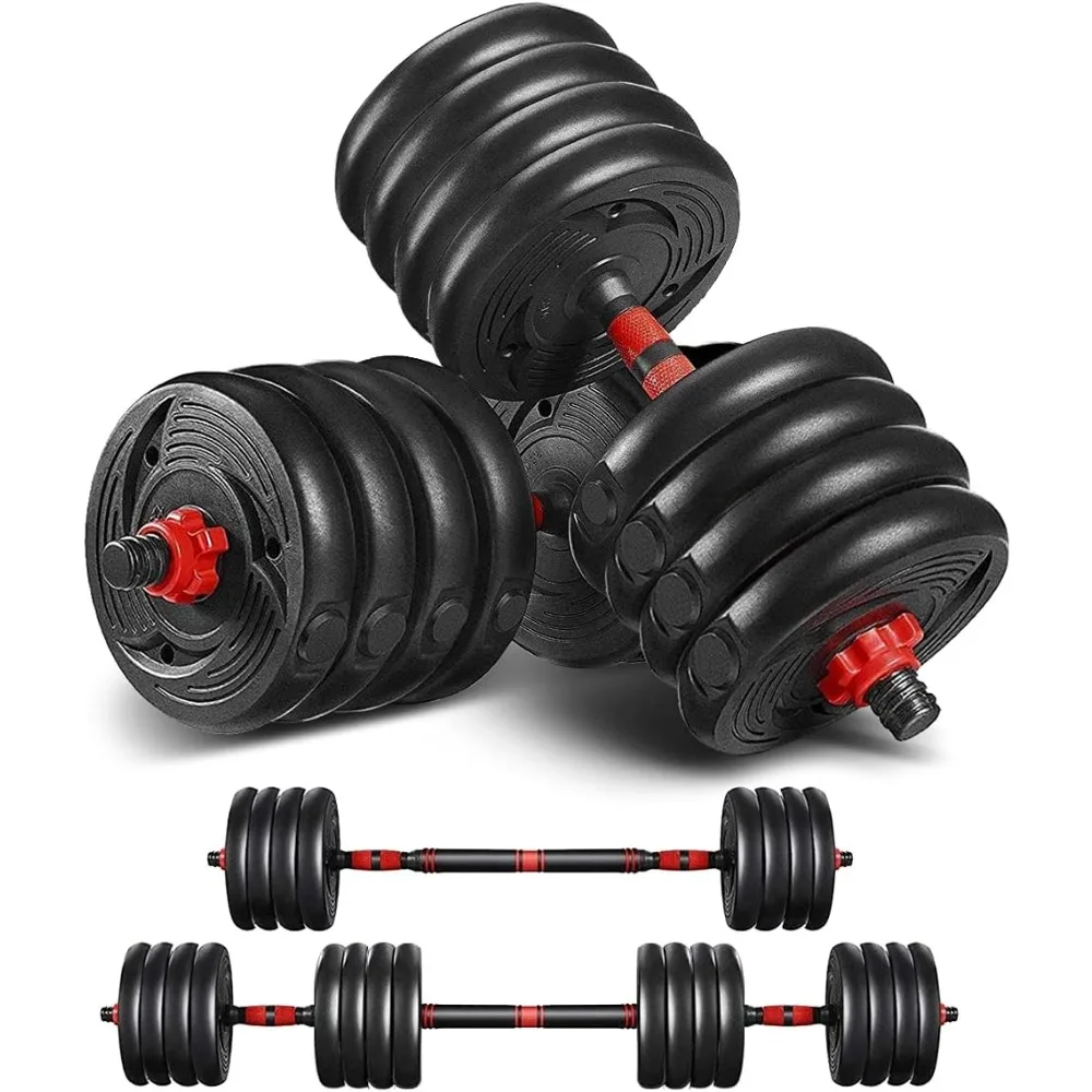 Adjustable Dumbbells Set Weight to 88Lbs / 110Lbs, Free Weight with Connecting Rod Used As Barbell, Ab Roller for Home
Adjustable Dumbbells Set Weight to 88Lbs / 110Lbs, Free Weight with Connecting Rod Used As Barbell, Ab Roller for Home