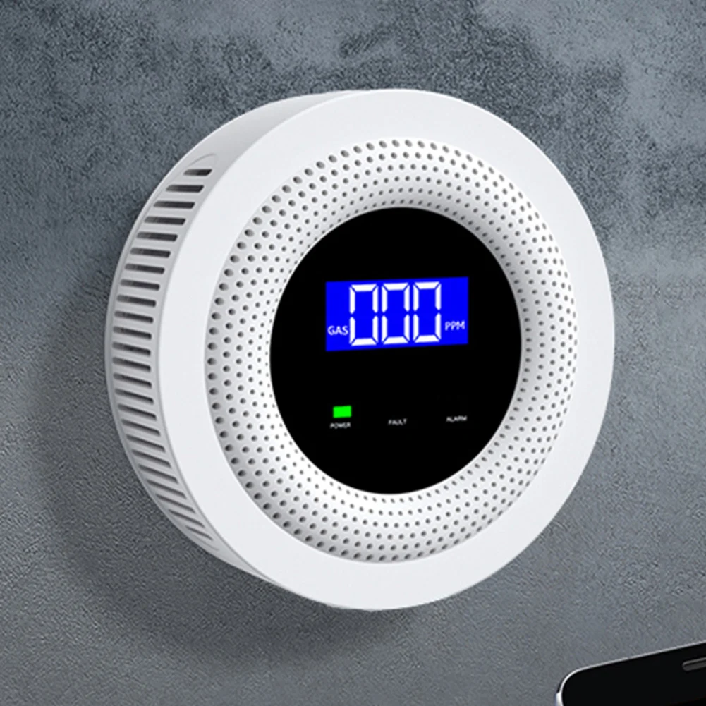 Tuya Gas Leak Sensor Sound Alarm Propane Detector Multifunctional Home Gas Alarm Bluetooth-compatible for LPG Gas Biogas Methane