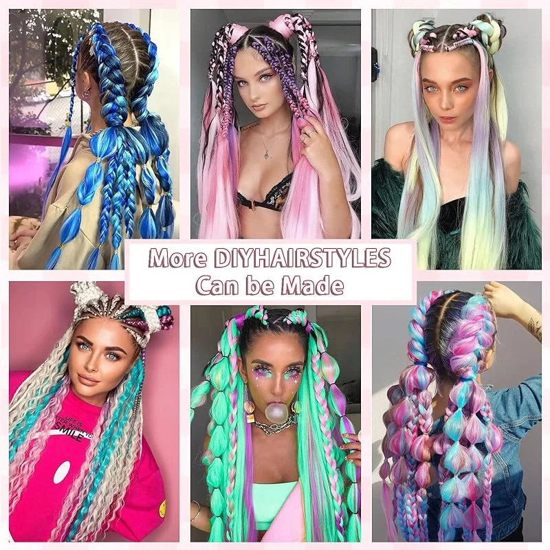 Synthetic Ombre Braiding Hair 24Inch 1Pack Pre Stretched Box Jumbo Colorful Crochet Extensions for Women
Synthetic Ombre Braiding Hair 24Inch 1Pack Pre Stretched Box Jumbo Colorful Crochet Extensions for Women