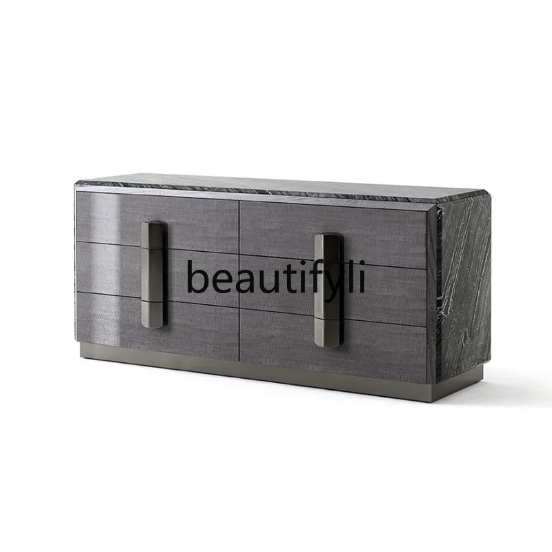Modern simple TV cabinet High bedroom storage chest cabinet Designer high-end Italian light luxury storage cabinet
Modern simple TV cabinet High bedroom storage chest cabinet Designer high-end Italian light luxury storage cabinet