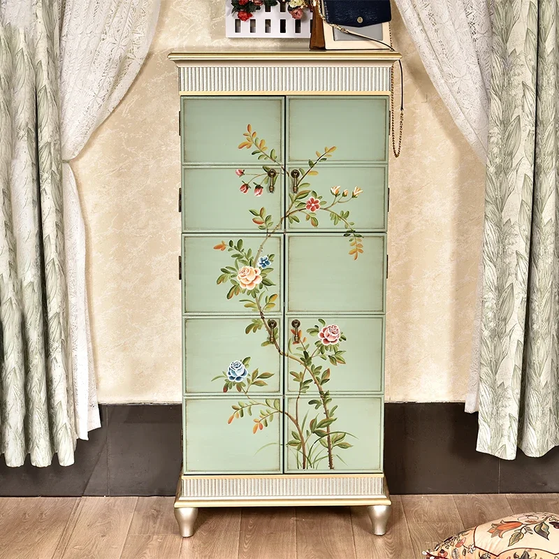 Partition living room storage hand-painted narrow high stacked cabinet home door
Partition living room storage hand-painted narrow high stacked cabinet home door