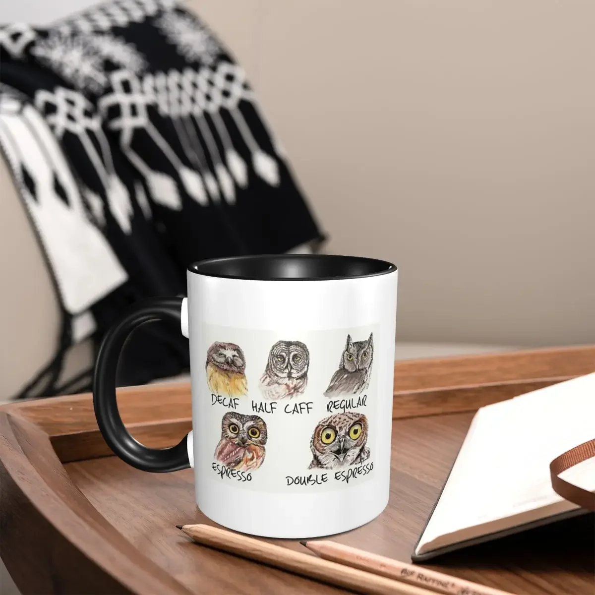 Owl Caffeine Meter Mug Funny Ceramic Coffee Cups Tea Mugs Milk Cup Drinkware Gifts for Friends
Owl Caffeine Meter Mug Funny Ceramic Coffee Cups Tea Mugs Milk Cup Drinkware Gifts for Friends