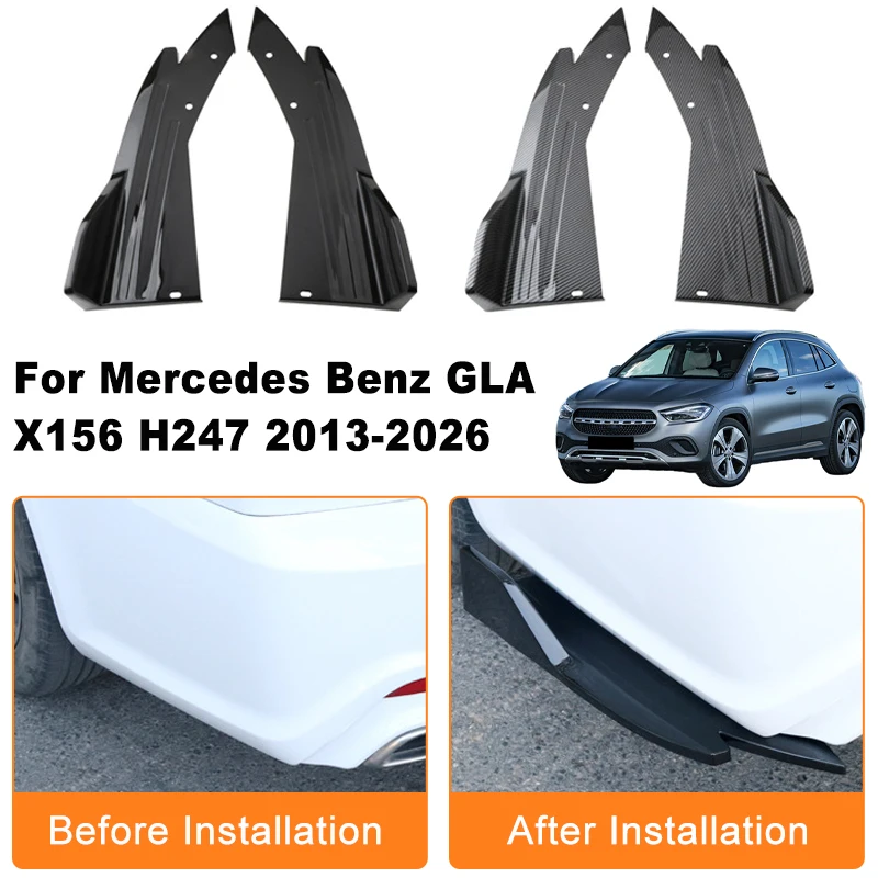 Car Rear Bumper Spoiler Lip Diffuser Side Skirt Splitter Wrap Angle Anti-Crash For Mercedes Benz GLA X156 H247 2013-2026 2014
Car Rear Bumper Spoiler Lip Diffuser Side Skirt Splitter Wrap Angle Anti-Crash For Mercedes Benz GLA X156 H247 2013-2026 2014