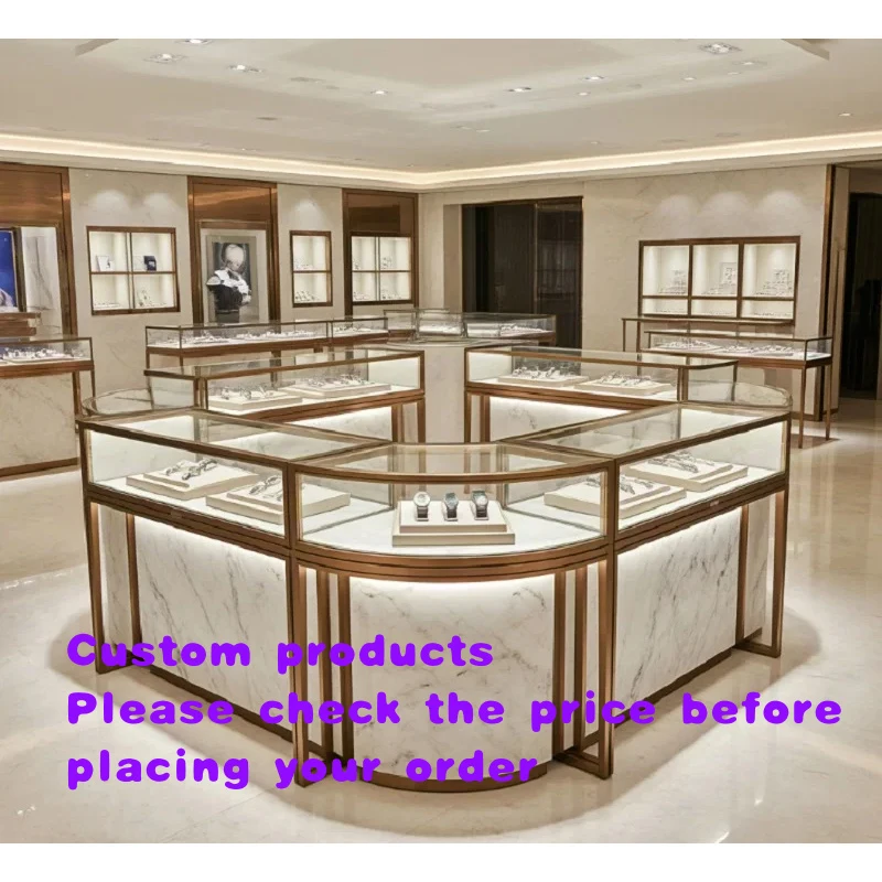 custom.Luxury Jewelry/Watch Island Display Counter with LED Lighting Premium Glass Showcase High-End Retail
custom.Luxury Jewelry/Watch Island Display Counter with LED Lighting Premium Glass Showcase High-End Retail