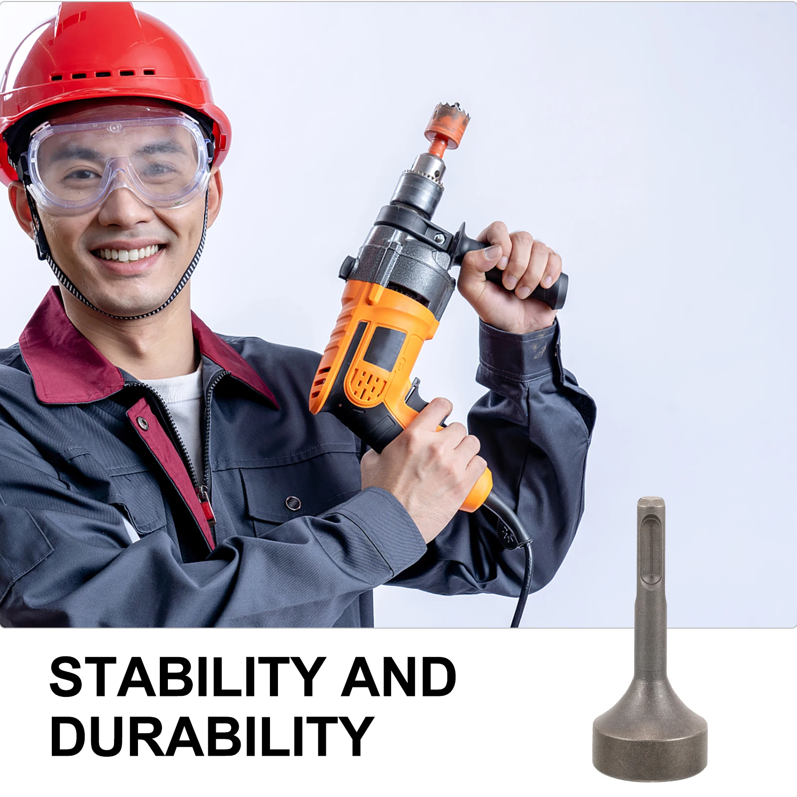 1PC Stainless Steel Electric Hammer PLUS 35mm Solid Rod Driver Grounding Installation Tool Impact Resistant
1PC Stainless Steel Electric Hammer PLUS 35mm Solid Rod Driver Grounding Installation Tool Impact Resistant