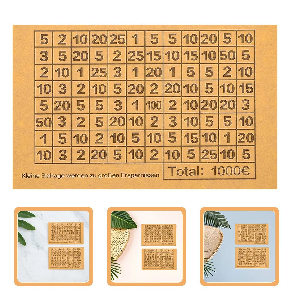 40 Sheets Money Saving Challenge Stickers Number Labels for Savings Jar DIY Euro Bank Target Tracking Gift for Family Friends
40 Sheets Money Saving Challenge Stickers Number Labels for Savings Jar DIY Euro Bank Target Tracking Gift for Family Friends