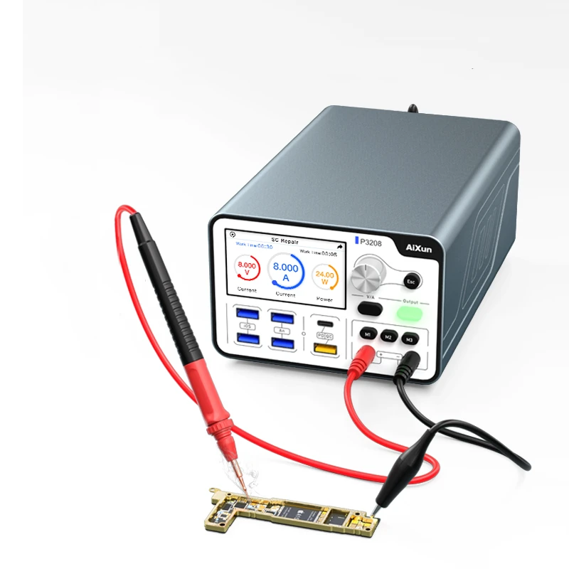 AiXun P3208 320W Smart Regulated Power Supply 32V/8A One-Button Booting Motherboard Detection Battery Repair For iPhone 6-14PM
AiXun P3208 320W Smart Regulated Power Supply 32V/8A One-Button Booting Motherboard Detection Battery Repair For iPhone 6-14PM