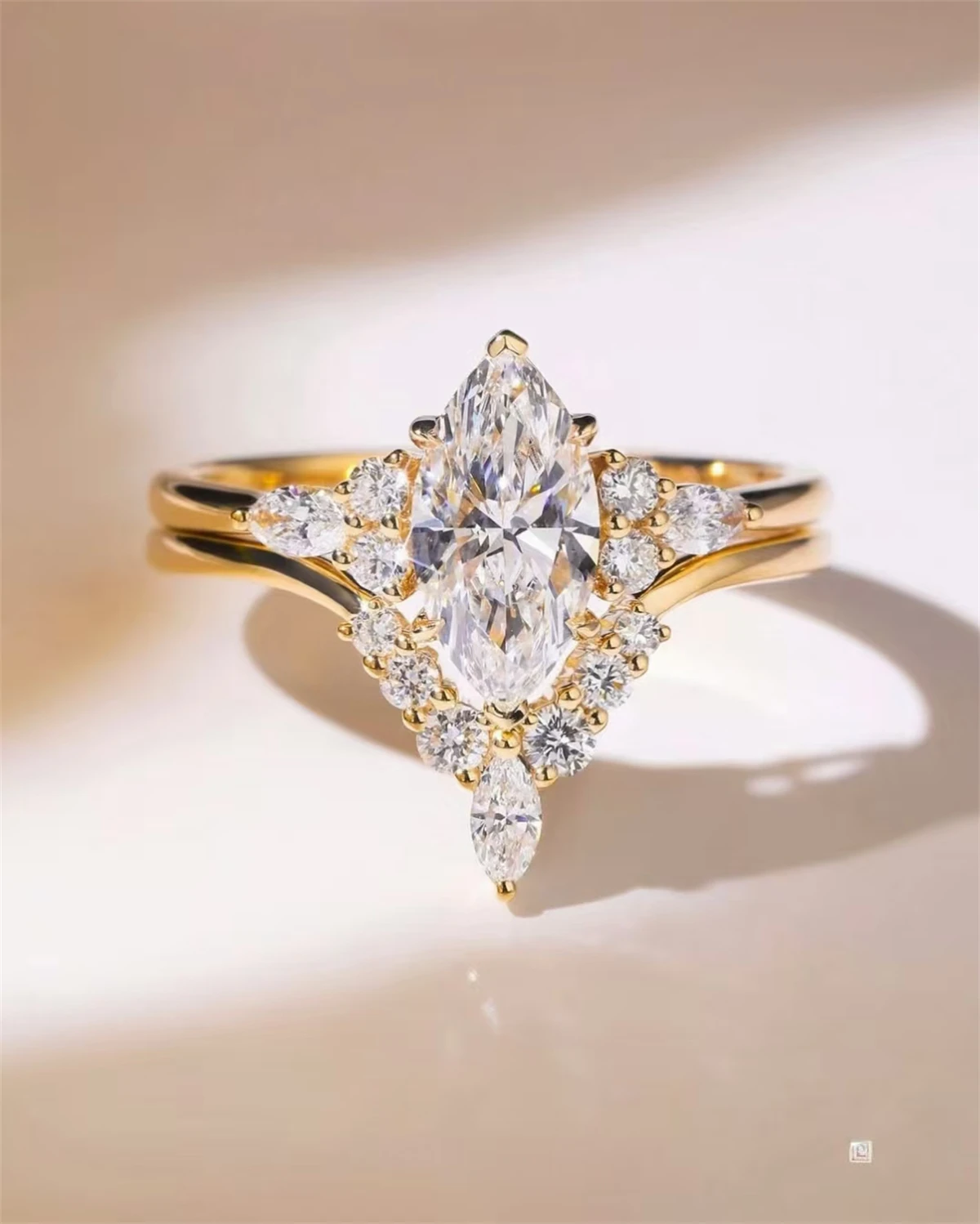 Custom Marquise Cut CZ Engagement Ring in Solid 9K Gold/S925 Silver, Floral Vintage Wedding Proposal Gift for Women
Custom Marquise Cut CZ Engagement Ring in Solid 9K Gold/S925 Silver, Floral Vintage Wedding Proposal Gift for Women