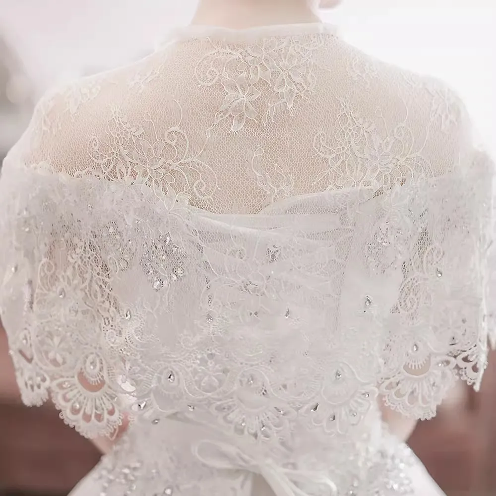 ww27 Wedding Bride Wedding Dress Shawl Accessories White Thin Cloak Light Luxury
ww27 Wedding Bride Wedding Dress Shawl Accessories White Thin Cloak Light Luxury