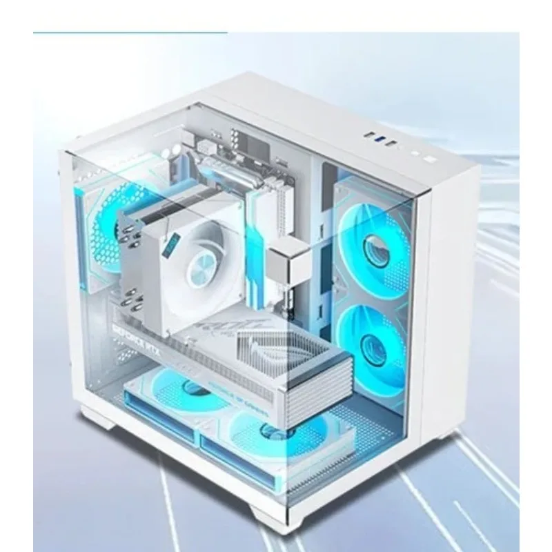 Gaming computer sea view room chassis columnless 3D stereoscopic panorama MATX motherboard 240 water cooling
Gaming computer sea view room chassis columnless 3D stereoscopic panorama MATX motherboard 240 water cooling