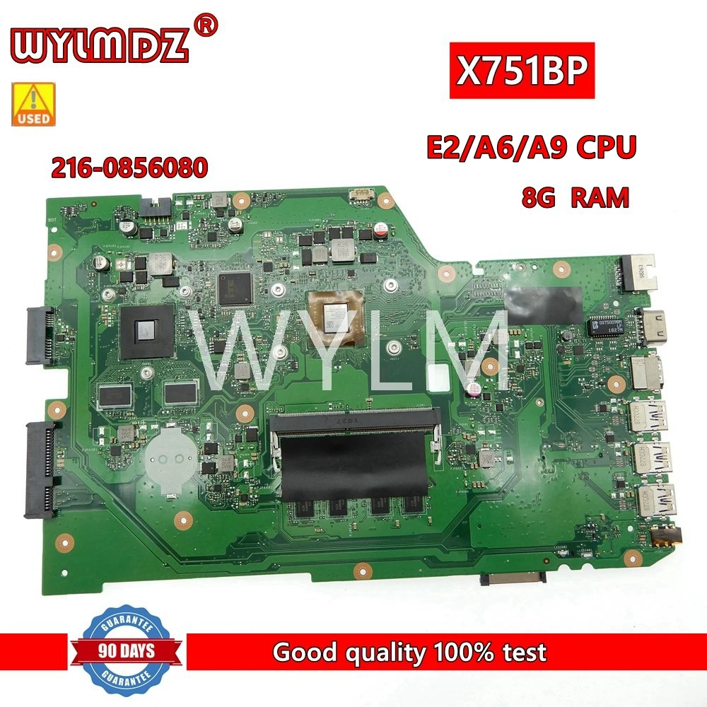Материнская плата X751BP E2/A6/A9 CPU 8G RAM для ноутбука Asus X751B X751BP X751 X751B F751B R752B K751B A751B материнская плата для ноутбука
Материнская плата X751BP E2/A6/A9 CPU 8G RAM для ноутбука Asus X751B X751BP X751 X751B F751B R752B K751B A751B материнская плата для ноутбука