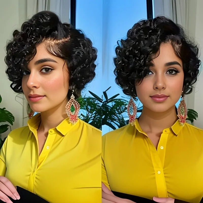 Human Hair Wig For Women Black Color 13x4x1 T part lace closure Deep Wave Lace Wig Preplucked Hair
Human Hair Wig For Women Black Color 13x4x1 T part lace closure Deep Wave Lace Wig Preplucked Hair