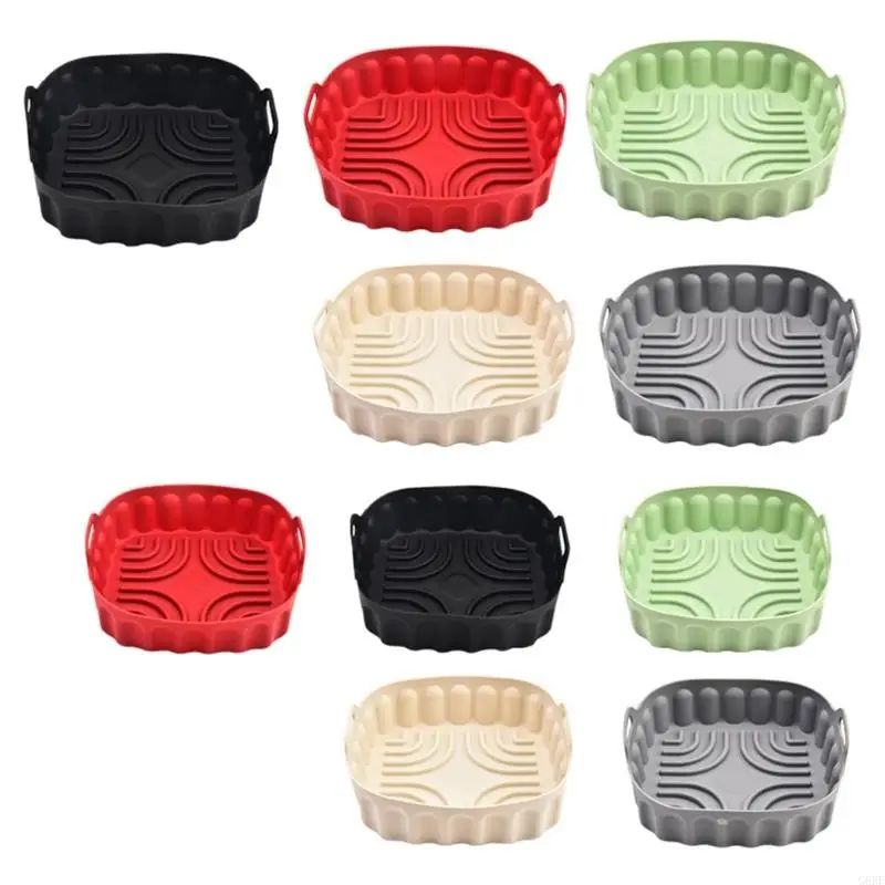 652F Air Fryer Silicone Baking Tray Square Air Fryer Pot Basket Foldable Fryer Baking Tray for Air Fryer Oven Accessories
652F Air Fryer Silicone Baking Tray Square Air Fryer Pot Basket Foldable Fryer Baking Tray for Air Fryer Oven Accessories