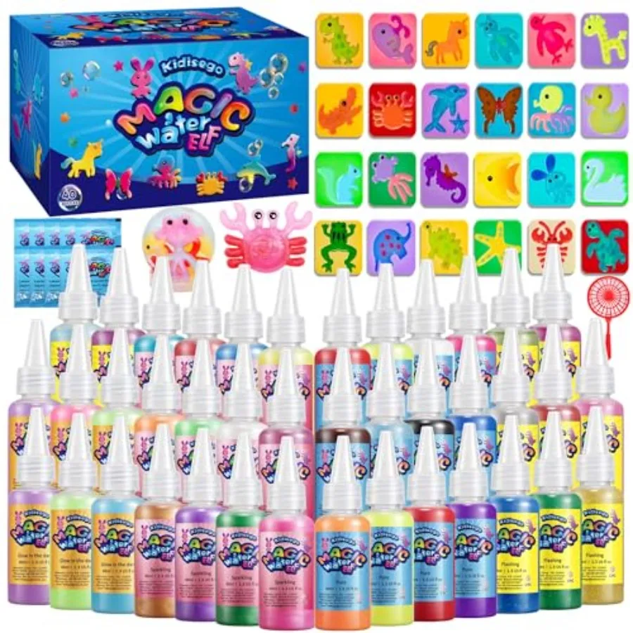 Magic Water Elf Toy Kit, 40 Colors Aqua Fairy Water Gel Kit for , Aqua Fairy kit with 24 Molds 10 Pack of Magic Powder, Crate Y
Magic Water Elf Toy Kit, 40 Colors Aqua Fairy Water Gel Kit for , Aqua Fairy kit with 24 Molds 10 Pack of Magic Powder, Crate Y