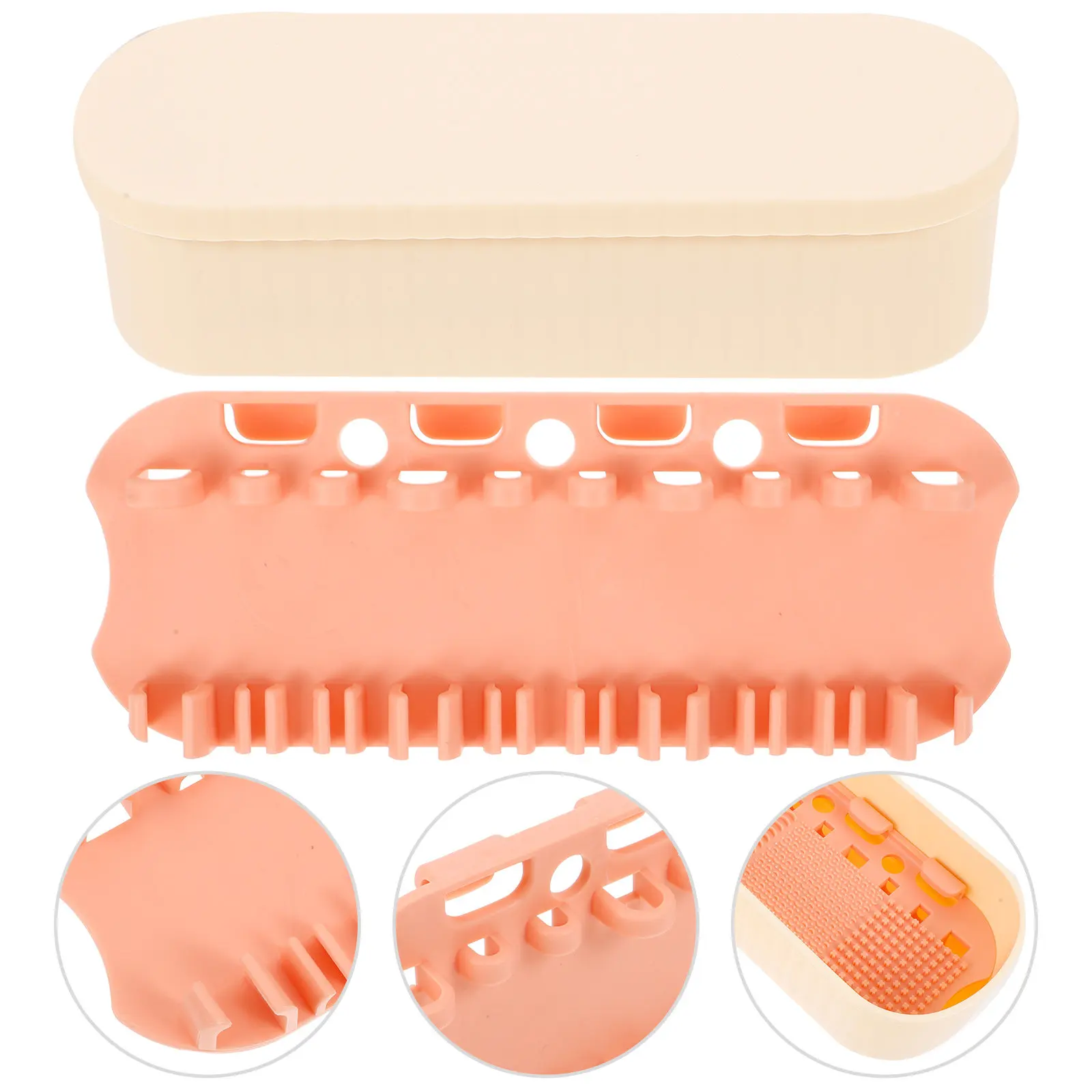 Makeup Brush Cleaner Box Small Lightweight Cleaning Container for Home Use Exquisite Design Makeup Tool Storage Organizer
Makeup Brush Cleaner Box Small Lightweight Cleaning Container for Home Use Exquisite Design Makeup Tool Storage Organizer