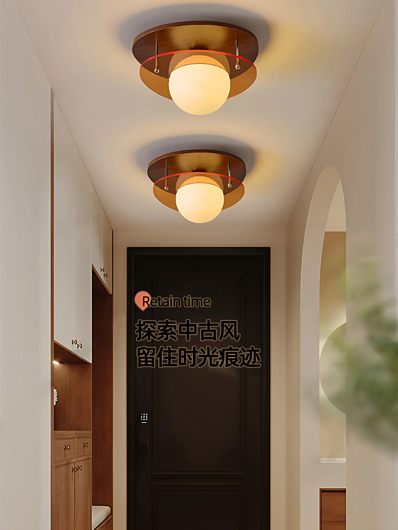 Retro Wabi-Sabi Ceiling Light, Vintage Hallway Fixture, Nordic Wood Grain LED Lamp for Corridor
Retro Wabi-Sabi Ceiling Light, Vintage Hallway Fixture, Nordic Wood Grain LED Lamp for Corridor