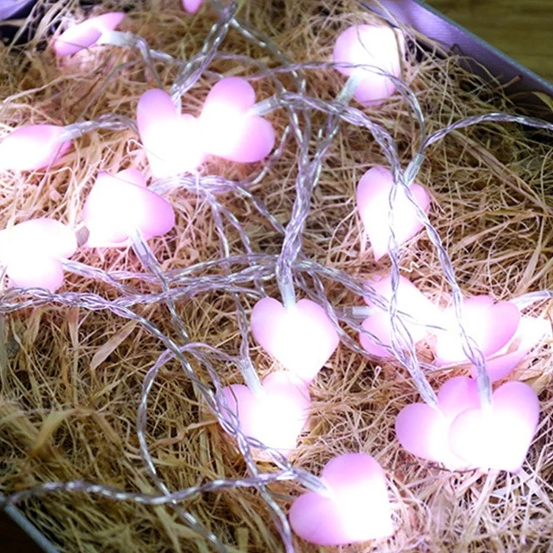1.5m 10 Leds Pink/blue Color Fairy Heart Led String Lights Xmas New Year Party Wedding Garland Home Decor
1.5m 10 Leds Pink/blue Color Fairy Heart Led String Lights Xmas New Year Party Wedding Garland Home Decor