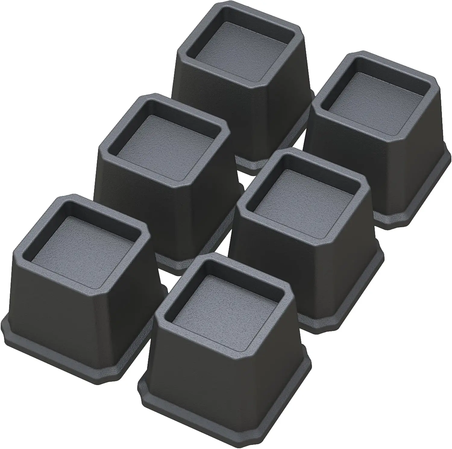 Bed Risers 3 H Heavy Duty Bed Elevators, Set Of 6 Lifts Up 3,000 Lbs Furniture Riser For Sofa And Table, Black
Bed Risers 3 H Heavy Duty Bed Elevators, Set Of 6 Lifts Up 3,000 Lbs Furniture Riser For Sofa And Table, Black
