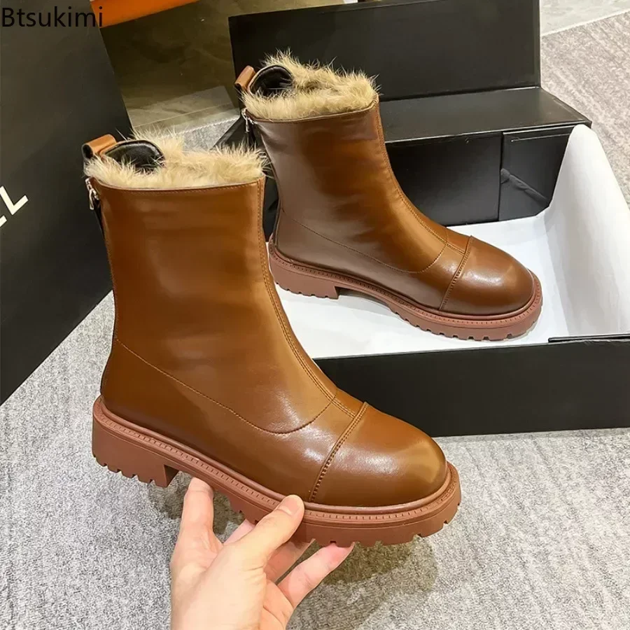 2025 Women's Fluffy Rabbit Fur Boots Warm Thick Plush Boots Winter Fashion Zipper Non-slip Females Shoes Snow Boots for Women
2025 Women's Fluffy Rabbit Fur Boots Warm Thick Plush Boots Winter Fashion Zipper Non-slip Females Shoes Snow Boots for Women