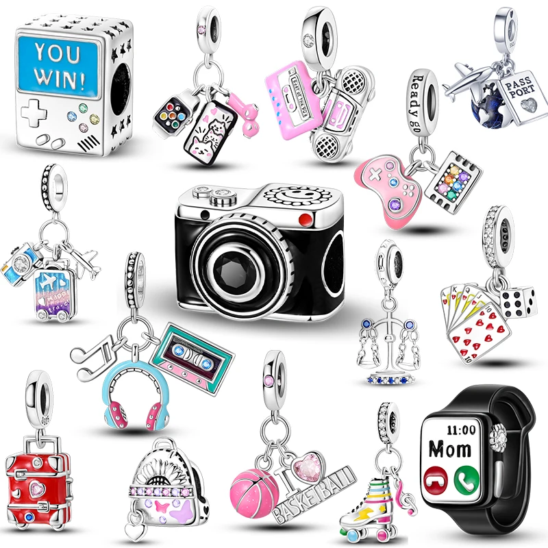 925 Silver Funny Playable Charms Beads Smart Watch Tarot Bike Travel Dangle Fit Original Bangle Bracelet DIY Jewelry
925 Silver Funny Playable Charms Beads Smart Watch Tarot Bike Travel Dangle Fit Original Bangle Bracelet DIY Jewelry